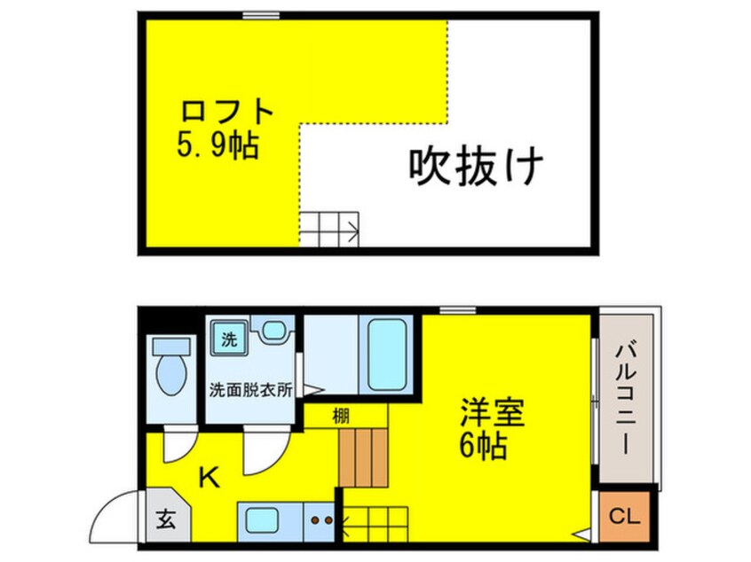 間取図 ハーモニーテラス今川Ⅱ