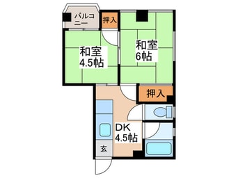 間取図 ハイムアサダ