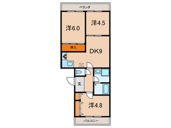 間取図 グランド－ルＵＭ２