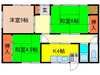 間取図 西小路２丁目借家