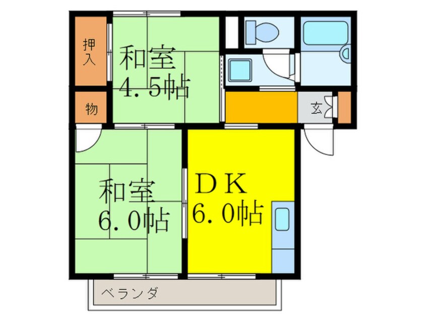 間取図 アゼリアディアコートB棟