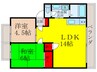 グリ－ンヒル葉坂 2LDKの間取り