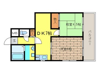 間取図 サウスピュアコート