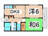 Ｋハイツ 2DKの間取り