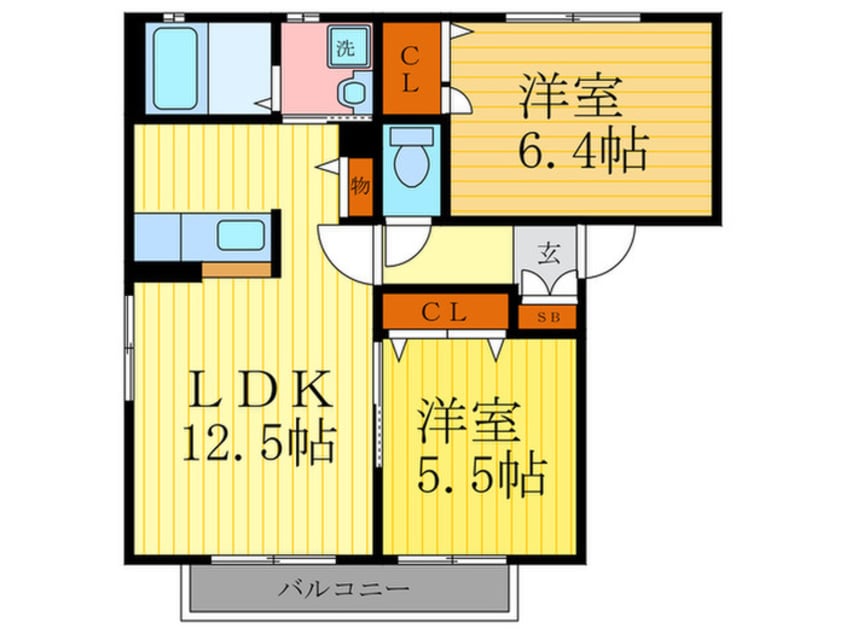 間取図 サントルモン中山Ｃ棟