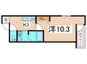 フジパレス平野郷Ⅰ番館 1Kの間取り