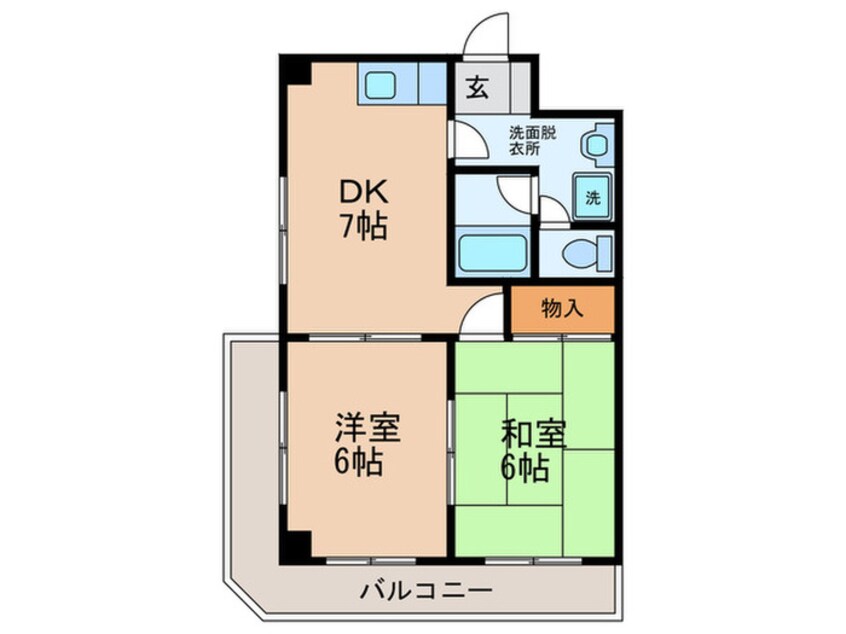 間取図 パインブルック東住吉