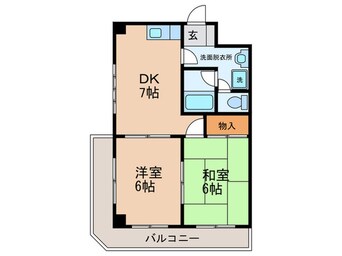 間取図 パインブルック東住吉