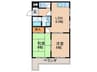 パインブルック東住吉 2LDKの間取り