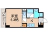 ウェルホームズ住吉大社 1Kの間取り