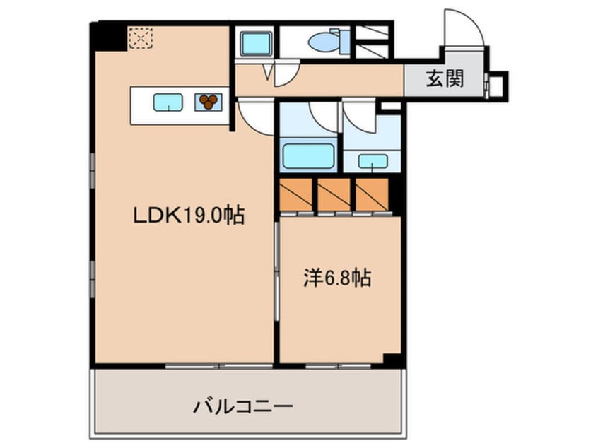 間取図 リバ－サイドタワ－中之島