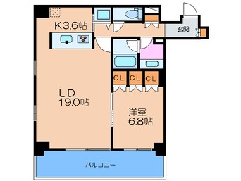 間取図 リバ－サイドタワ－中之島