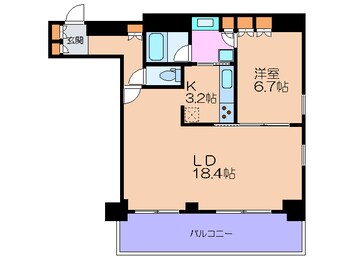 間取図 リバ－サイドタワ－中之島