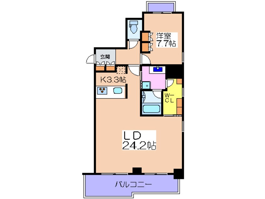 間取図 リバ－サイドタワ－中之島