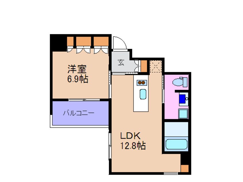 間取図 リバ－サイドタワ－中之島