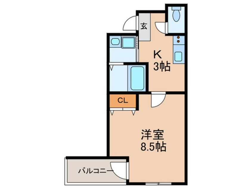 間取図 フジパレス平野郷Ⅲ番館