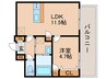 COLORE´HIRAKATA 1LDKの間取り