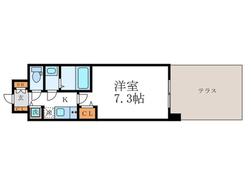 間取図 アスヴェル京都壬生WEST（103）