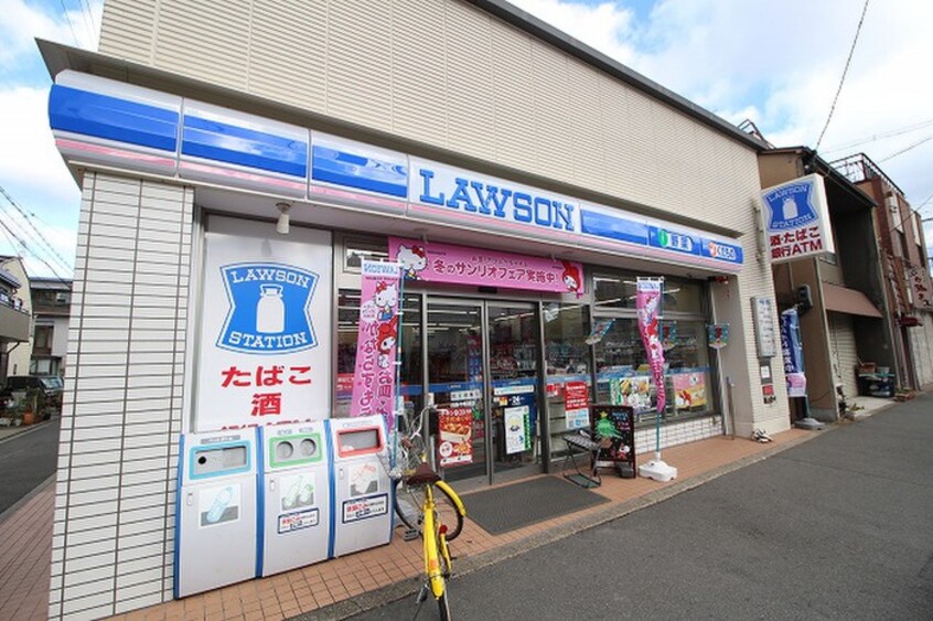 ローソン四条中新道店(コンビニ)まで450m アスヴェル京都壬生WEST（103）