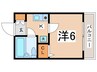 クレスト２５ 1Kの間取り