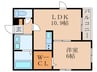 ロハス西向日 1LDKの間取り