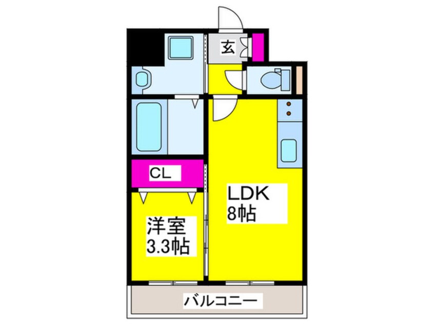 間取図 スプランディッド堺東