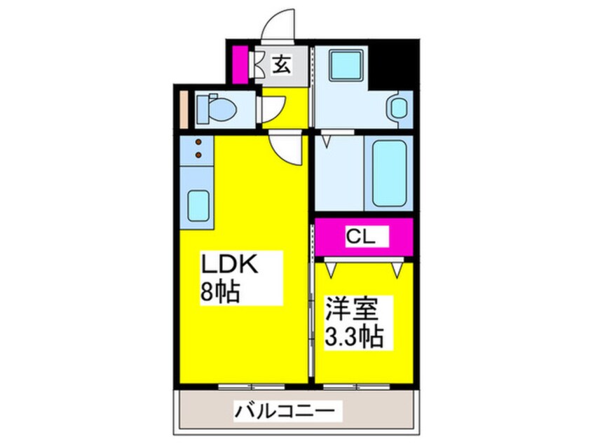 間取図 GROOVE堺東アベニュー