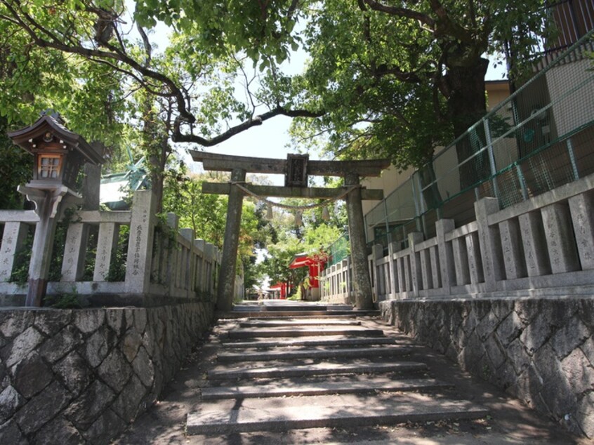 住吉神社(公園)まで671m プレアール天神