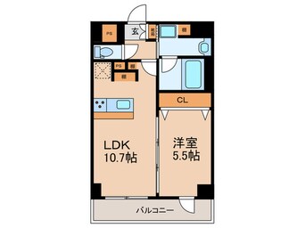 間取図 ハピネスガーデン新大阪