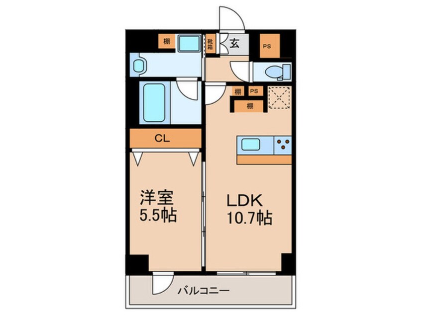 間取図 ハピネスガーデン新大阪