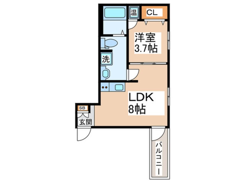 間取図 ﾒｿﾞﾝﾄﾞF03