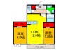 Maison Du Cocon 2LDKの間取り