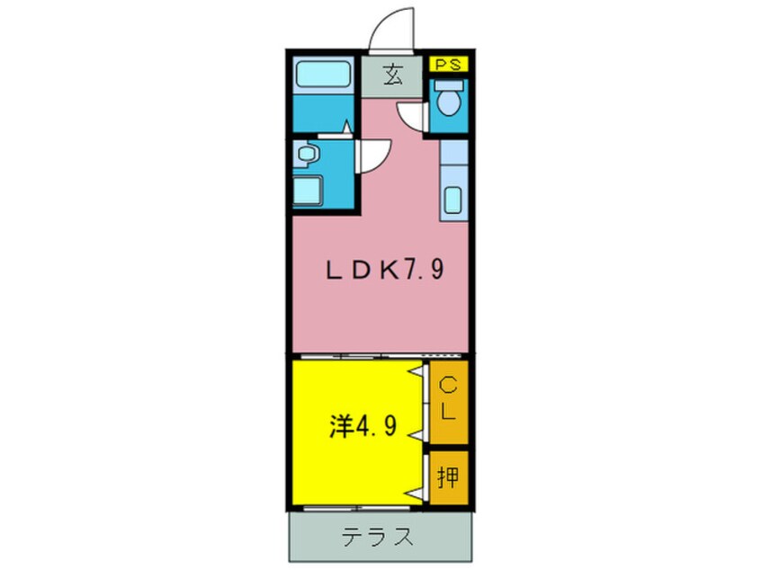 間取図 フジパレス天美南