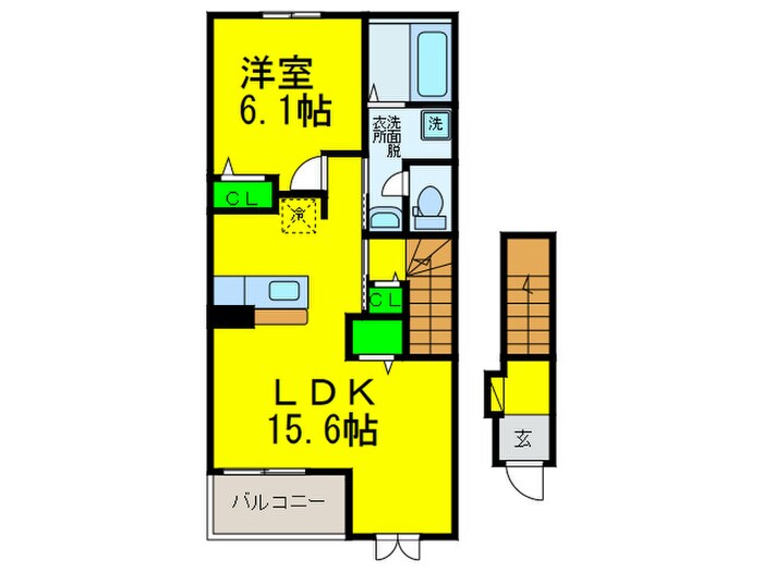 間取り図 パークライフ八尾Ⅰ