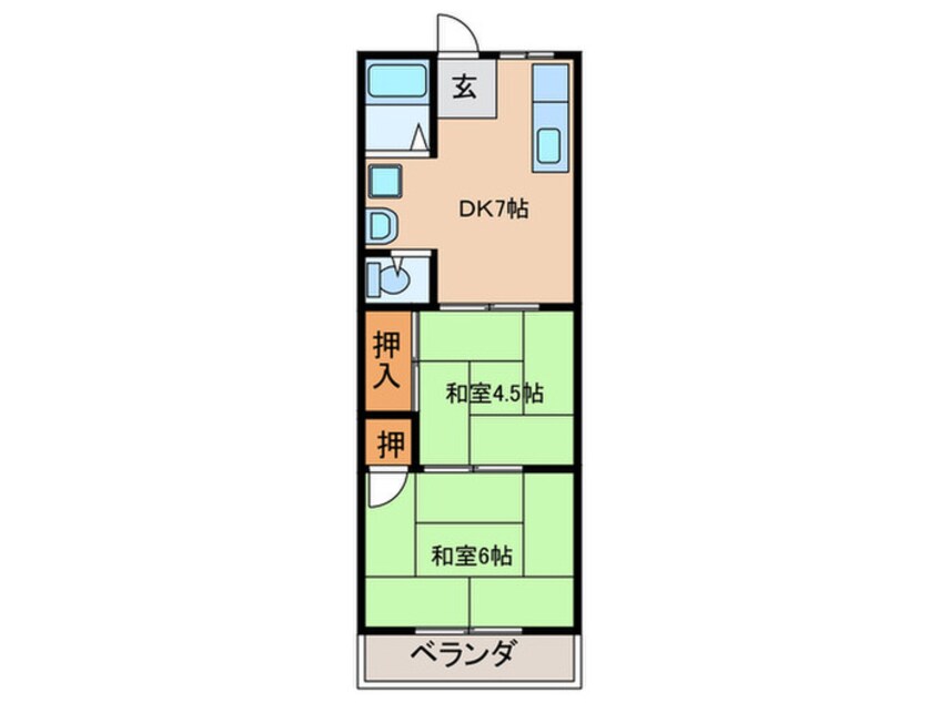 間取図 上ノ太子ハイツ