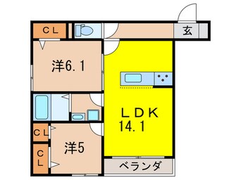 間取図 reussir今津