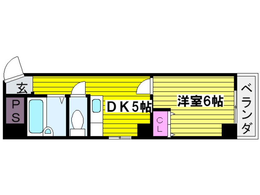 間取図 タイホウハイツ敷津３番館