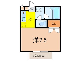 間取図 フォアオルテ岡本