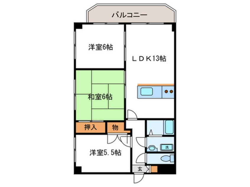 間取図 サンバレ－桂川