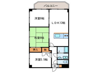 間取図 サンバレ－桂川