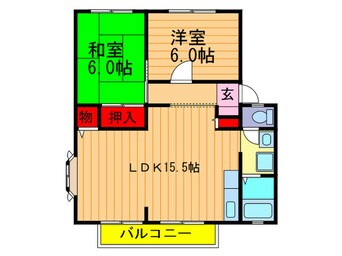 間取図 サンアレイ下野Ⅴ