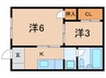 はづきハイツ 2Kの間取り