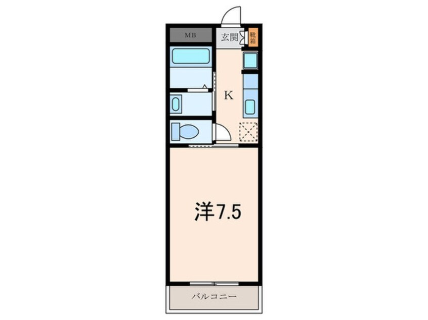 間取図 ラポ－ル新伊丹