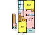 サニ－ヒル青南台 2LDKの間取り