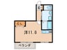 ヒ－ロ－マンション青木 1Rの間取り