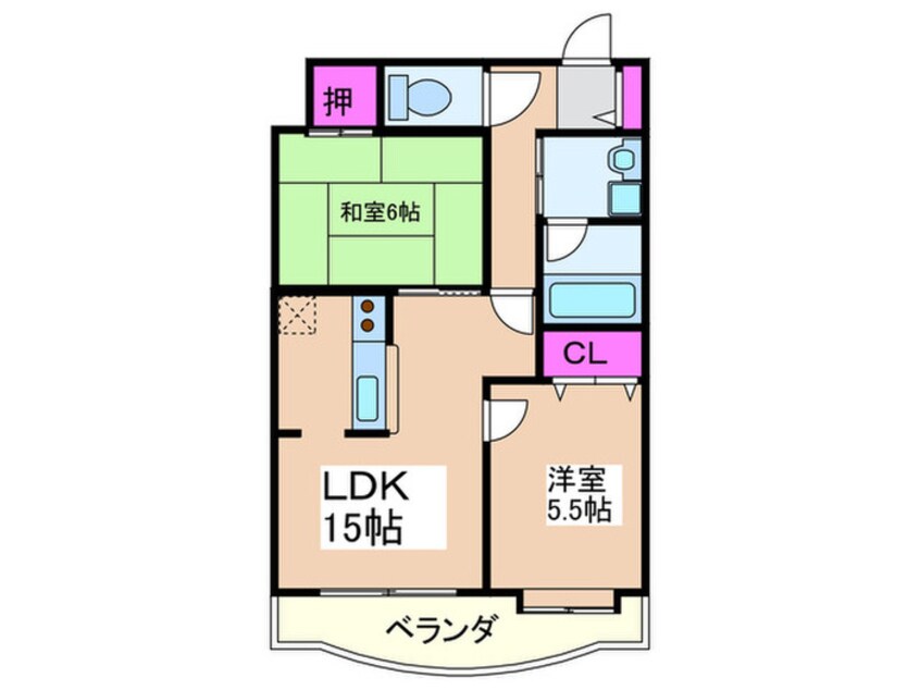 間取図 住之江フタバビル