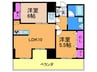 フェルザ住之江公園 2LDKの間取り