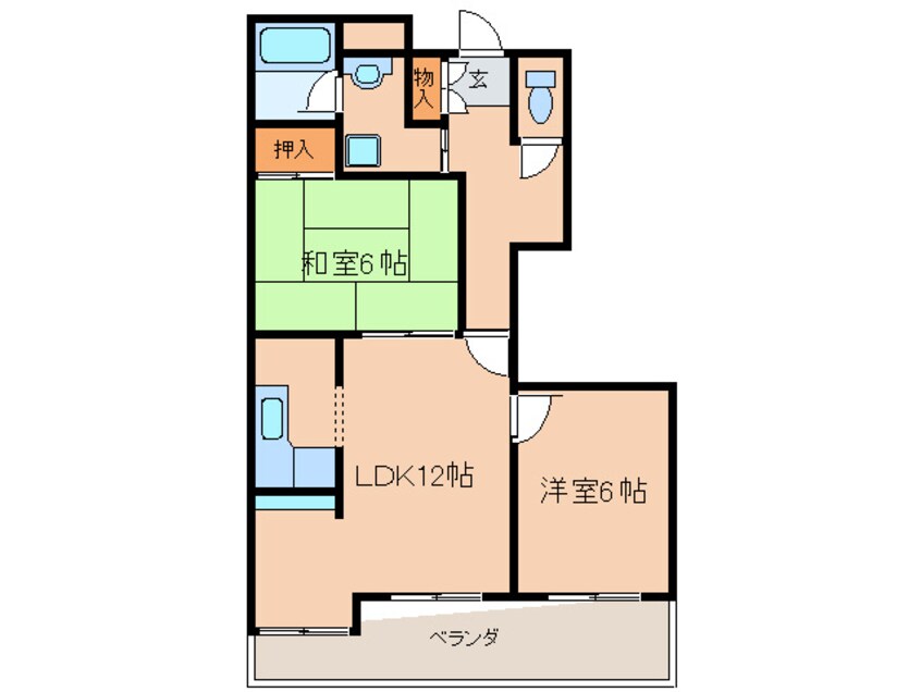 間取図 住之江フタバビル