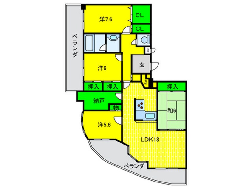 間取図 住之江フタバビル