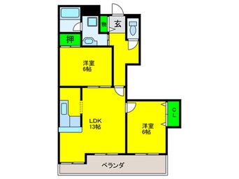 間取図 住之江フタバビル